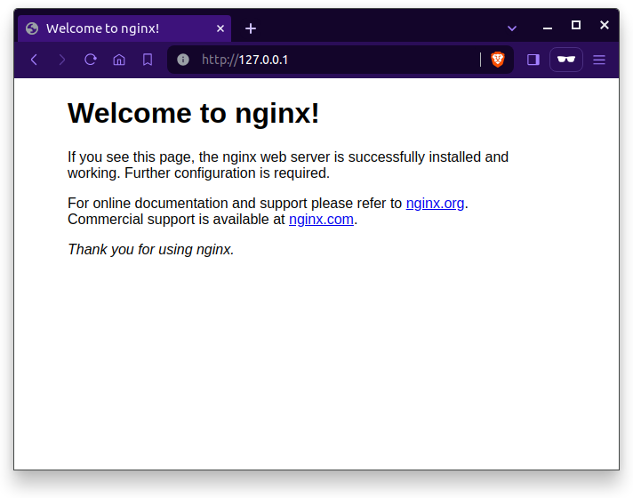 NGINX Default Page